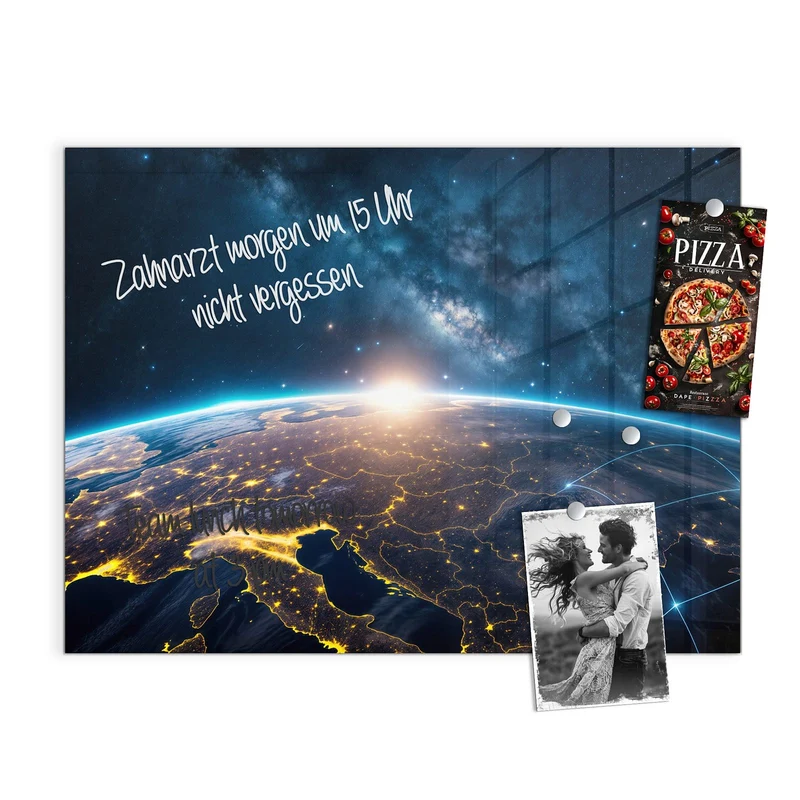Magnettafel - Vernetzte Erde