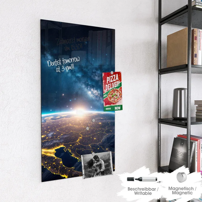 Magnettafel - Vernetzte Erde