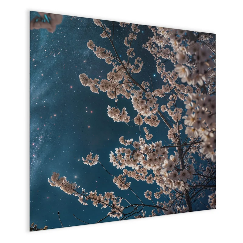 Magnettafel - Blüten unter Sternen