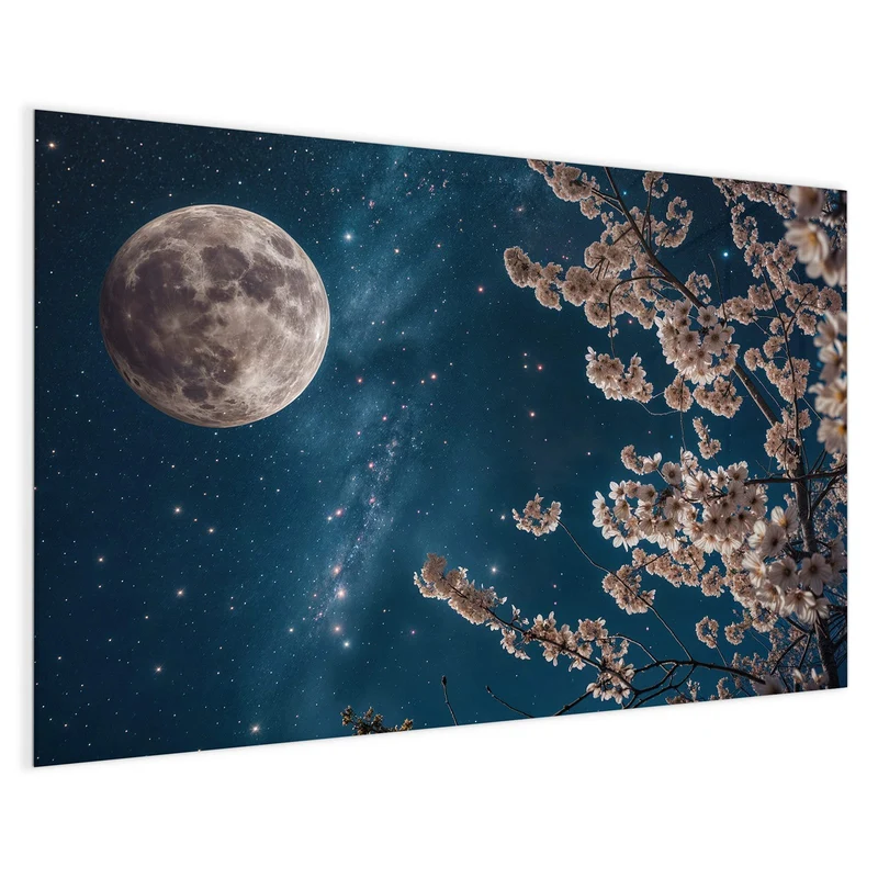 Magnettafel - Blüten unter Sternen