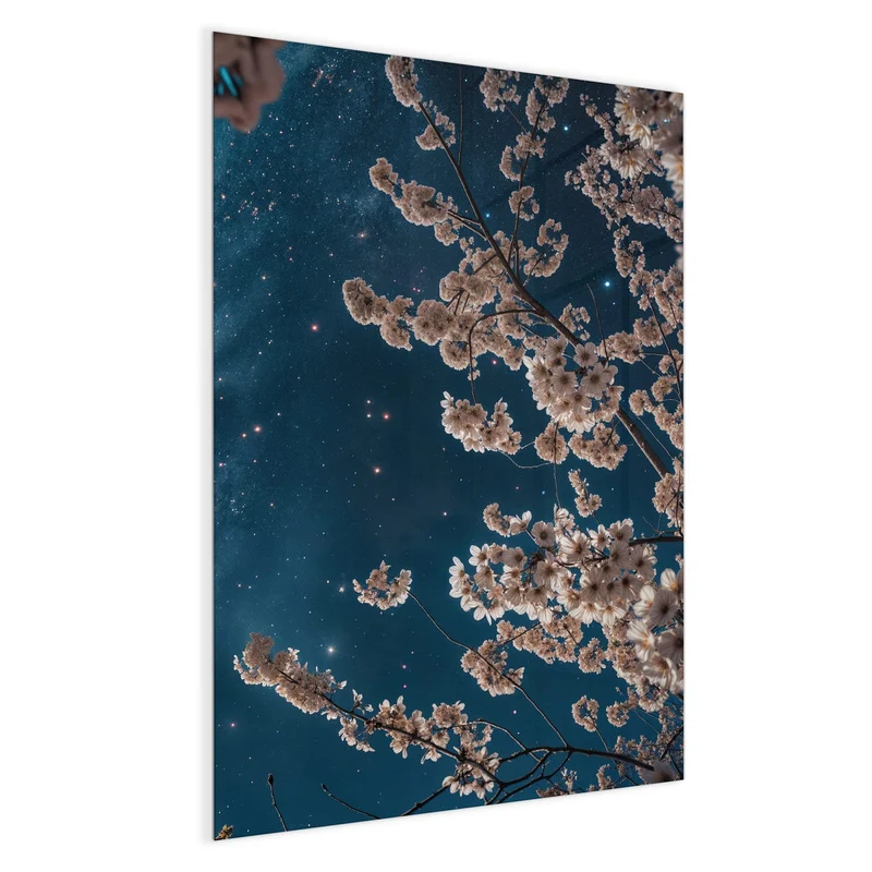 Magnettafel - Blüten unter Sternen