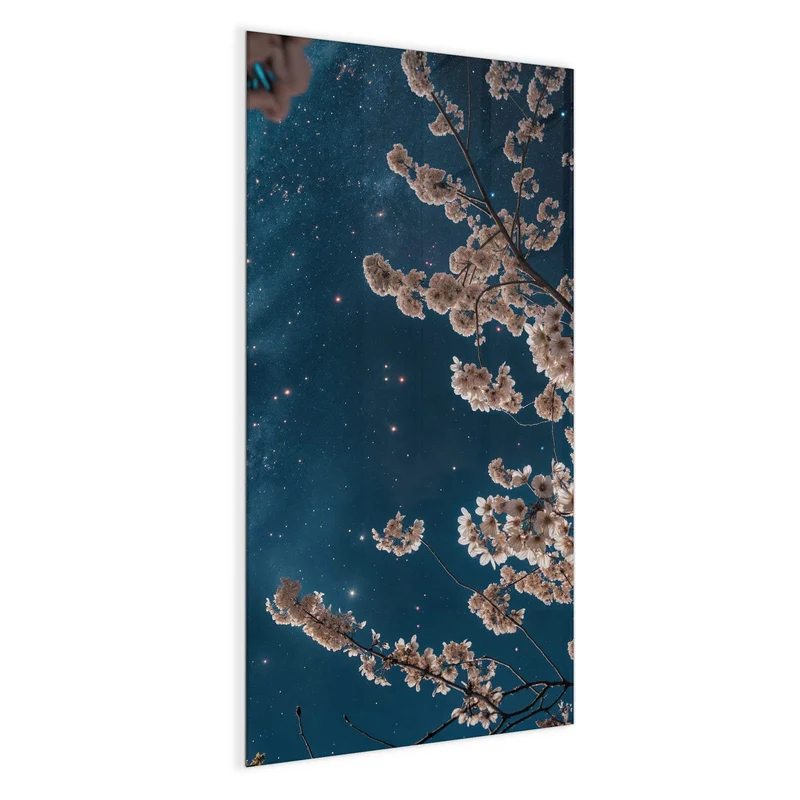 Magnettafel - Blüten unter Sternen