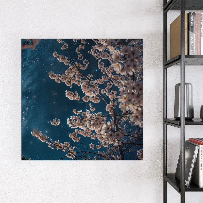 Magnettafel - Blüten unter Sternen