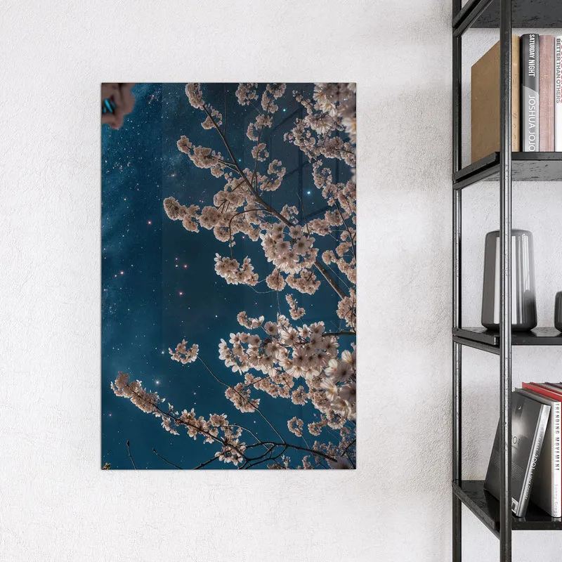 Magnettafel - Blüten unter Sternen