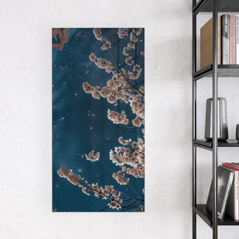 Magnettafel - Blüten unter Sternen