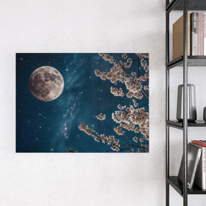 Magnettafel - Blüten unter Sternen