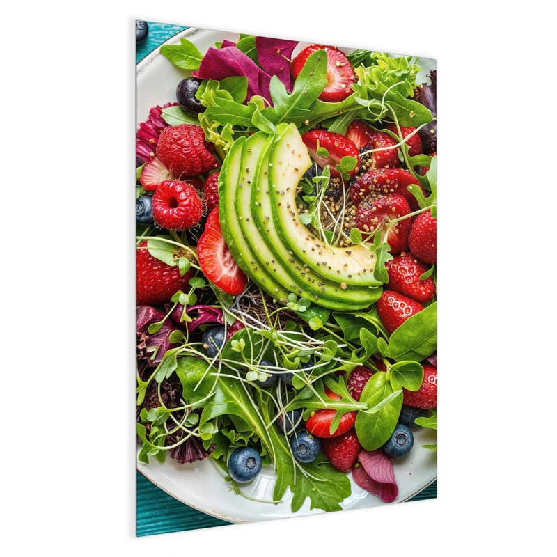 Magnettafel - Salat mit Beeren
