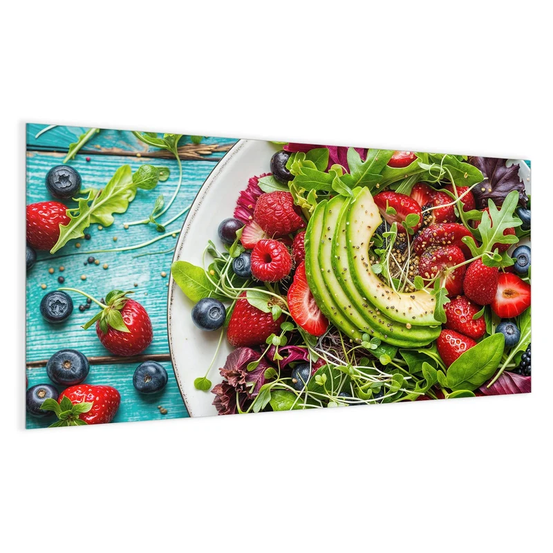 Magnettafel - Salat mit Beeren
