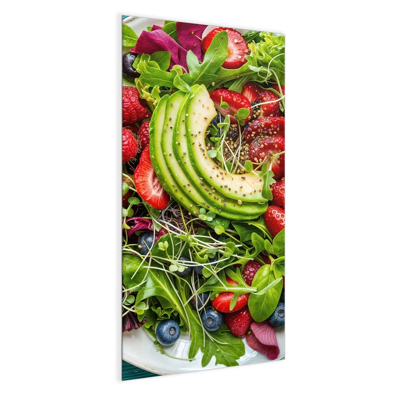 Magnettafel - Salat mit Beeren