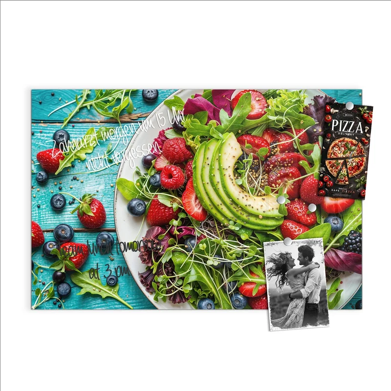 Magnettafel - Salat mit Beeren