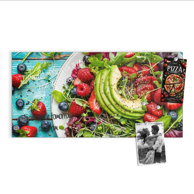 Magnettafel - Salat mit Beeren