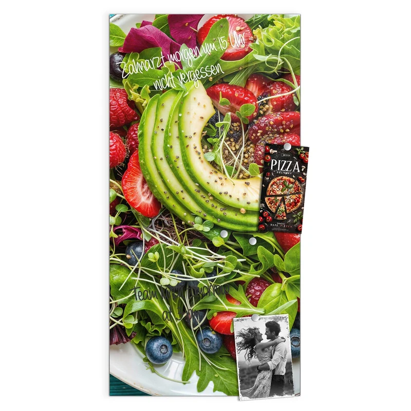 Magnettafel - Salat mit Beeren