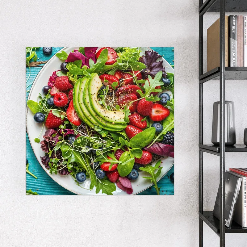Magnettafel - Salat mit Beeren