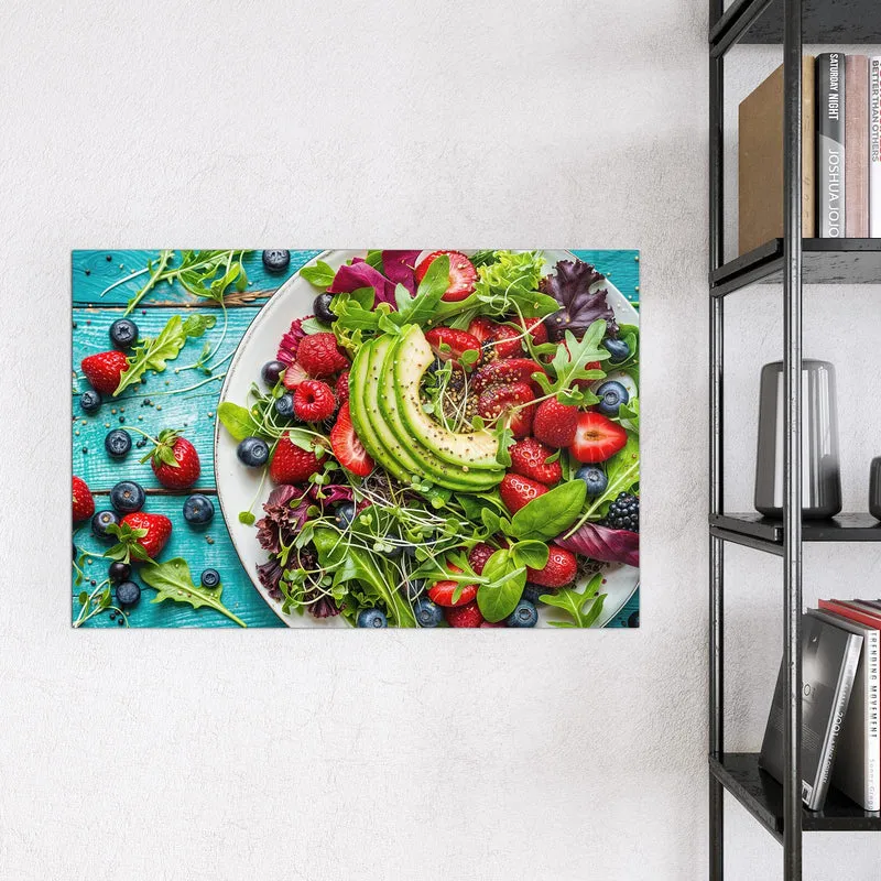 Magnettafel - Salat mit Beeren