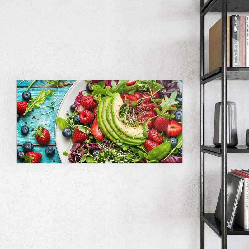 Magnettafel - Salat mit Beeren
