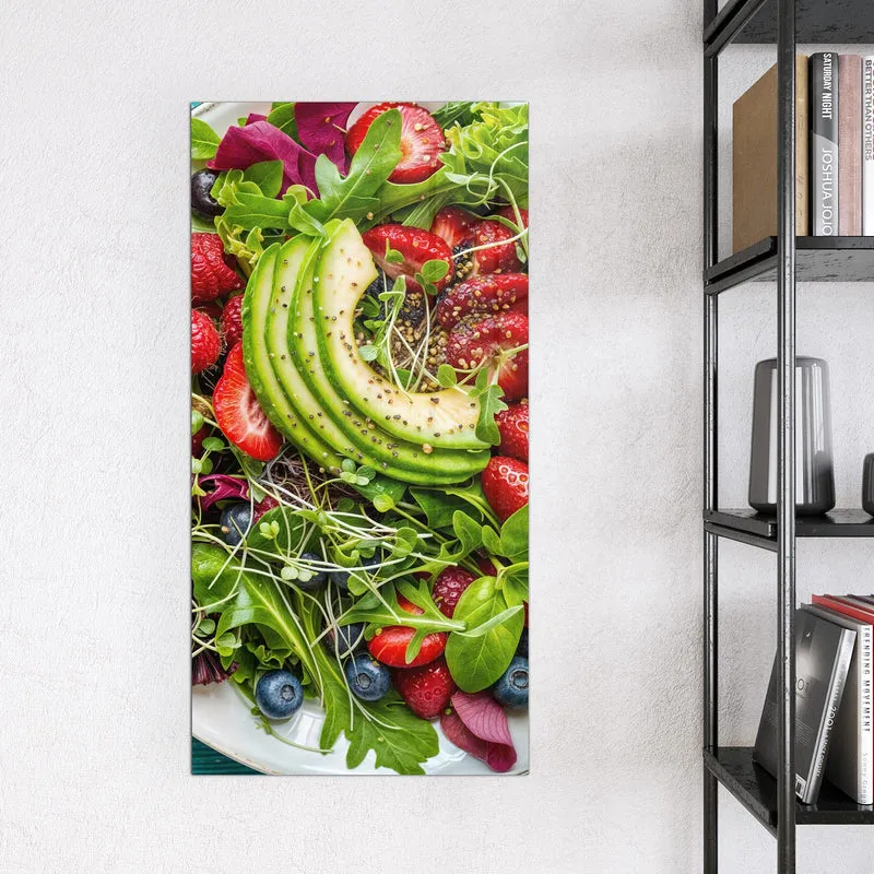 Magnettafel - Salat mit Beeren