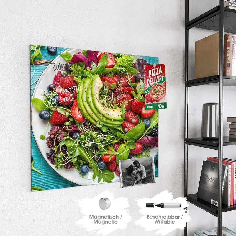 Magnettafel - Salat mit Beeren
