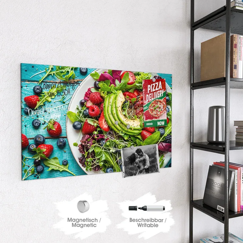 Magnettafel - Salat mit Beeren
