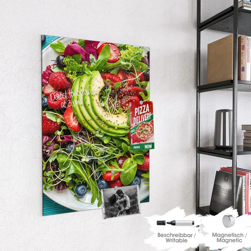 Magnettafel - Salat mit Beeren