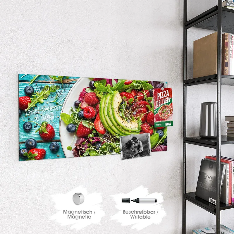 Magnettafel - Salat mit Beeren