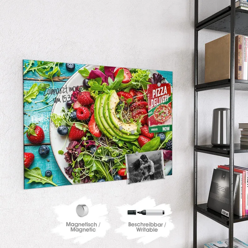 Magnettafel - Salat mit Beeren