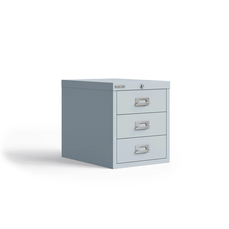 Bisley MultiDrawer™ |abschließbar, 3 Schubladen à H 87 mm, DIN A4