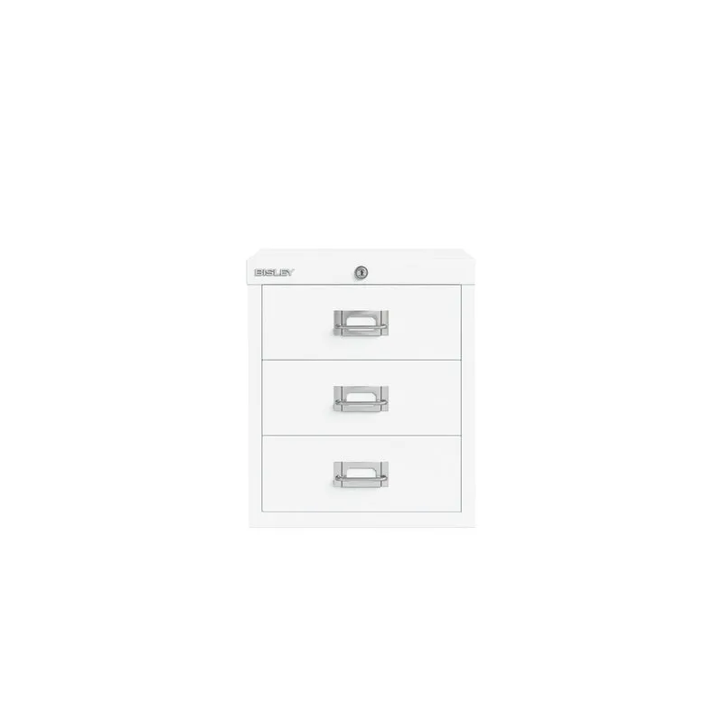 Bisley MultiDrawer™ |abschließbar, 3 Schubladen à H 87 mm, DIN A4
