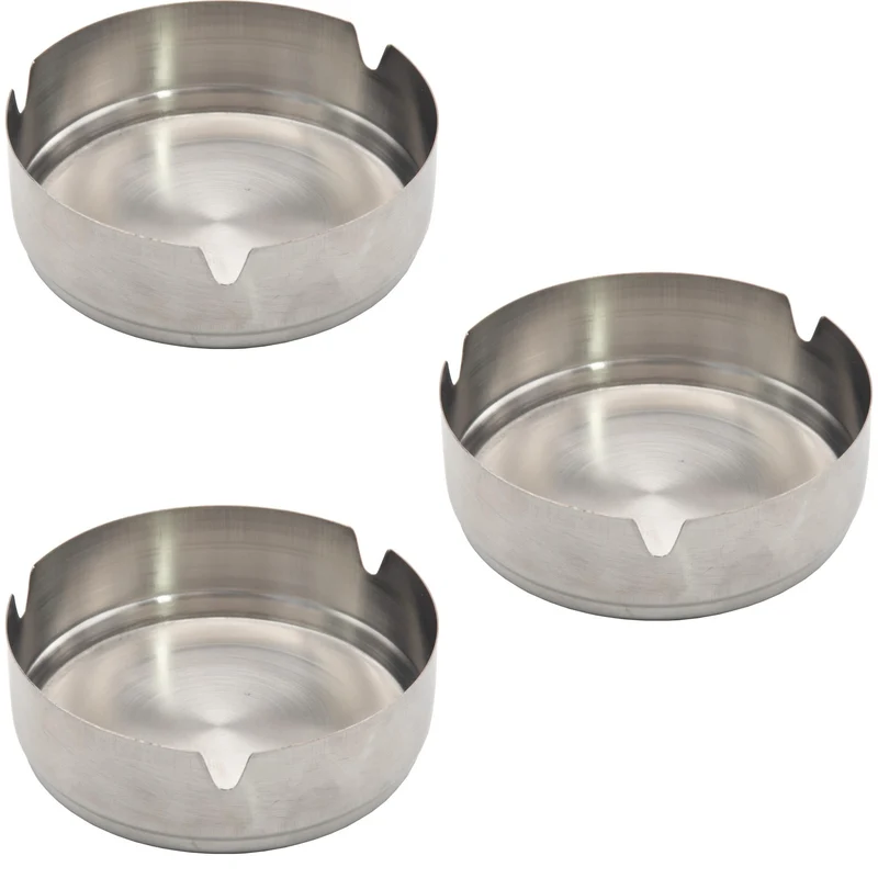 Aschenbecher Tischaschenbecher Edelstahl Ascher Gastro Zigaretten Metall