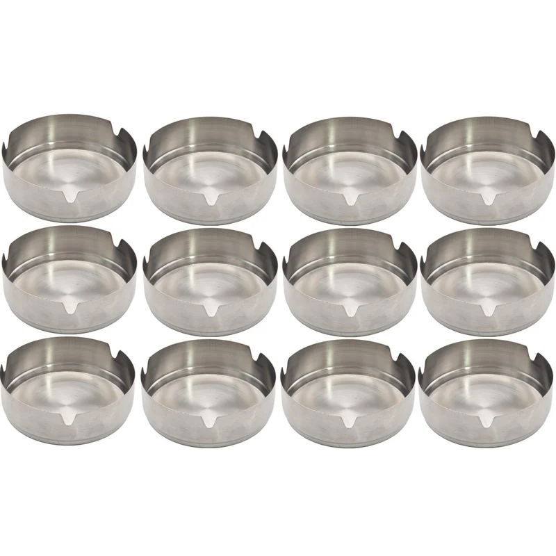 Aschenbecher Tischaschenbecher Edelstahl Ascher Gastro Zigaretten Metall