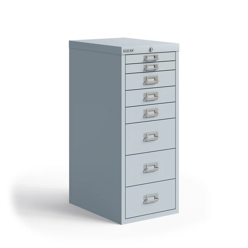 Bisley MultiDrawer™ |abschließbar, DIN A4, 8 Schubladen