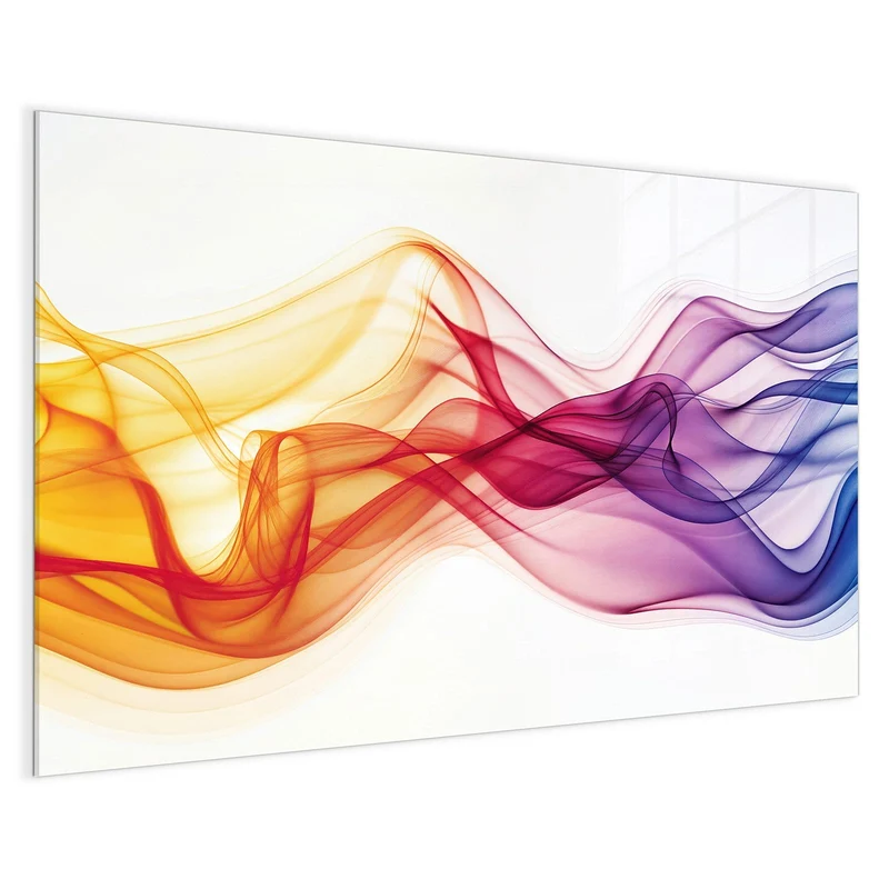 Magnettafel - Bunte Rauchwellen