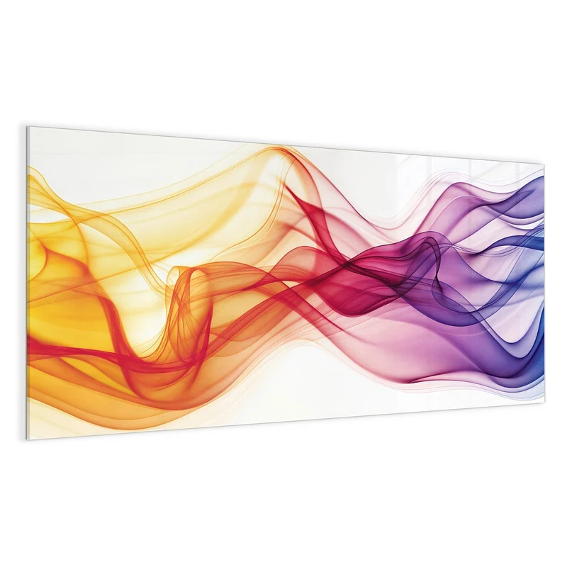 Magnettafel - Bunte Rauchwellen