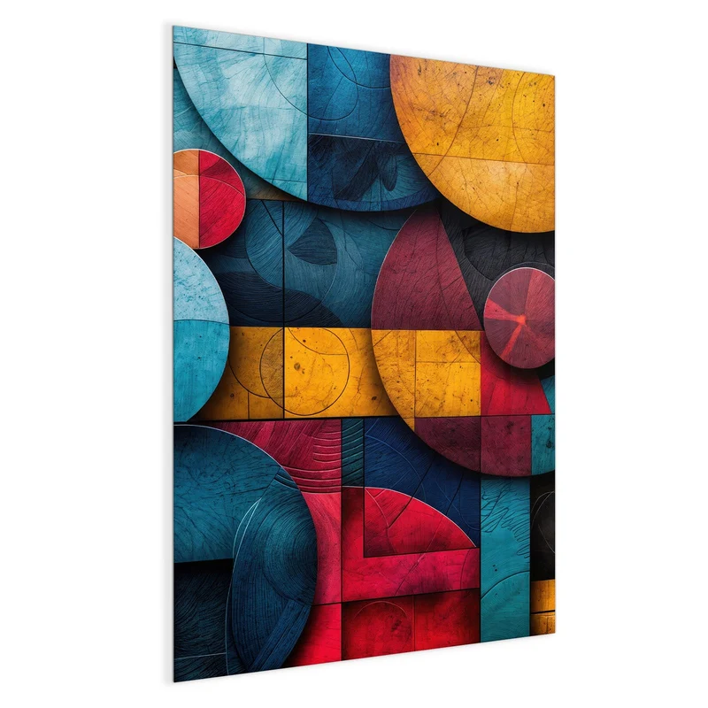 Magnettafel - Formen im Bauhaus-Stil