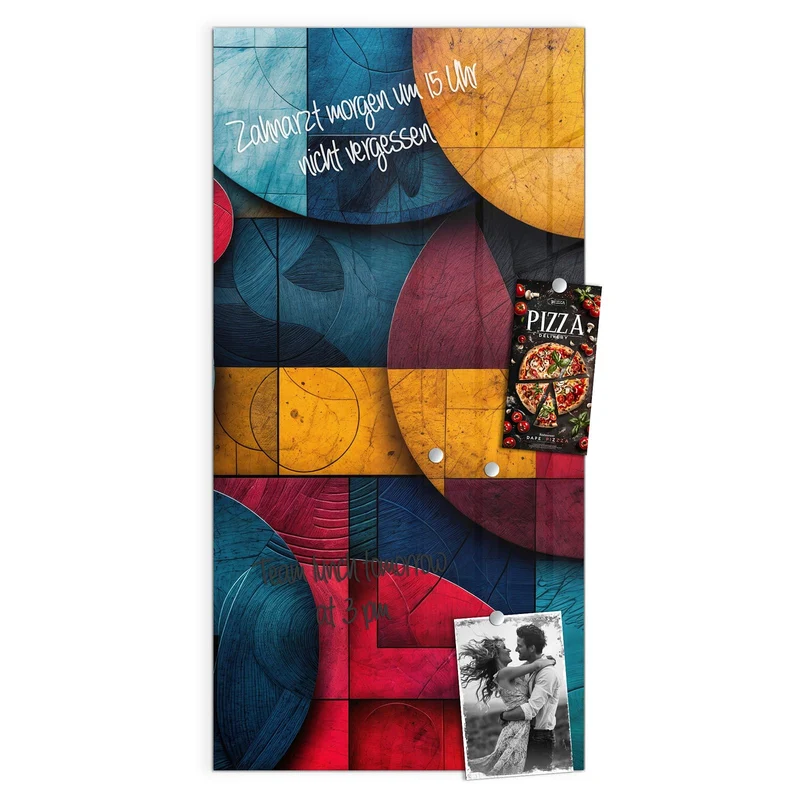 Magnettafel - Formen im Bauhaus-Stil