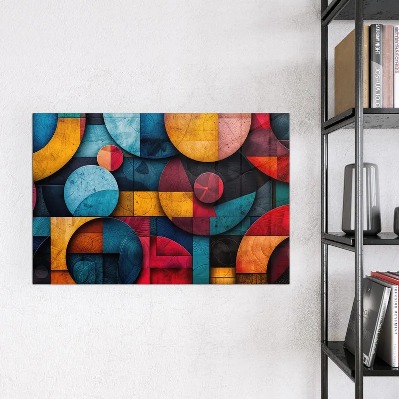 Magnettafel - Formen im Bauhaus-Stil