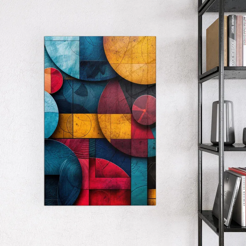Magnettafel - Formen im Bauhaus-Stil