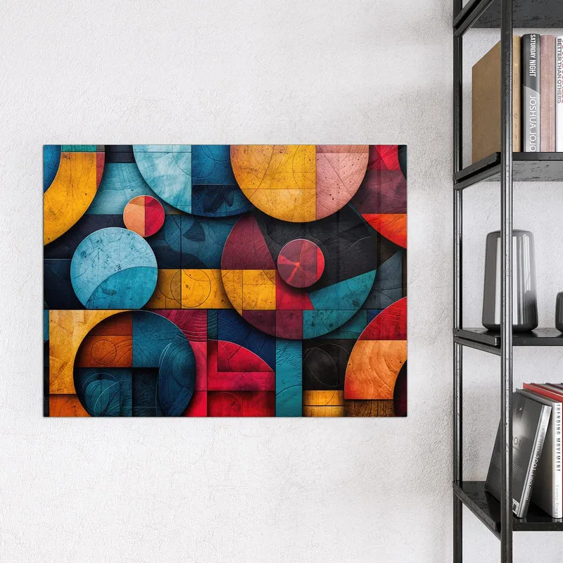Magnettafel - Formen im Bauhaus-Stil