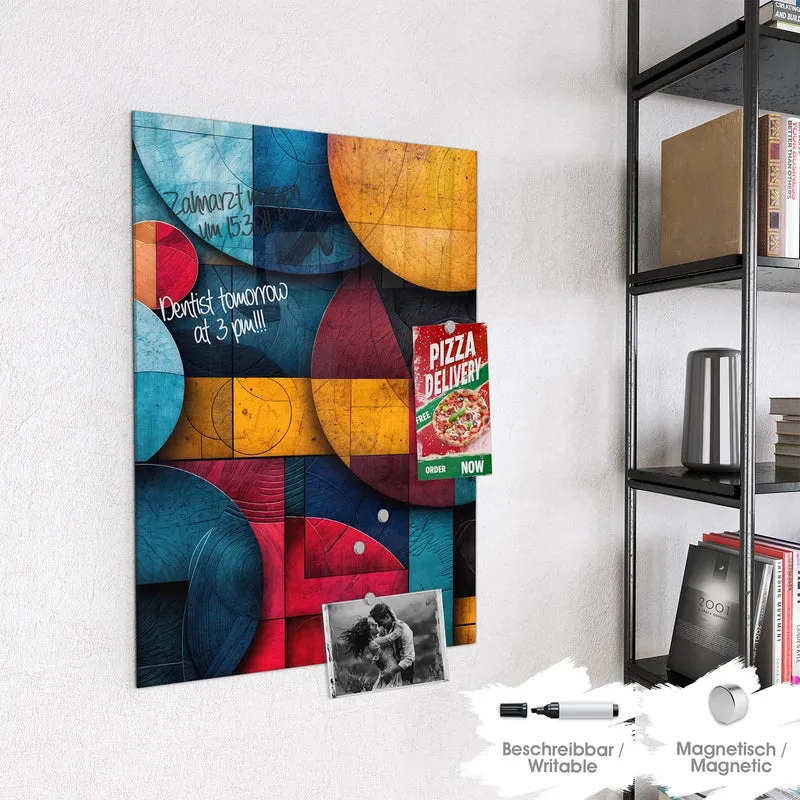 Magnettafel - Formen im Bauhaus-Stil