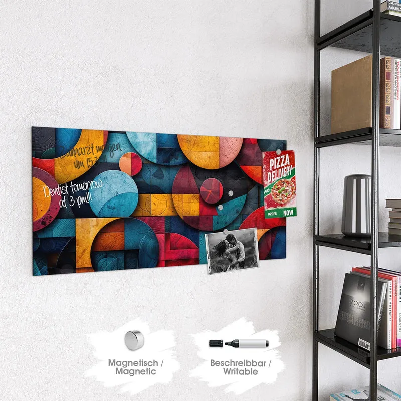 Magnettafel - Formen im Bauhaus-Stil