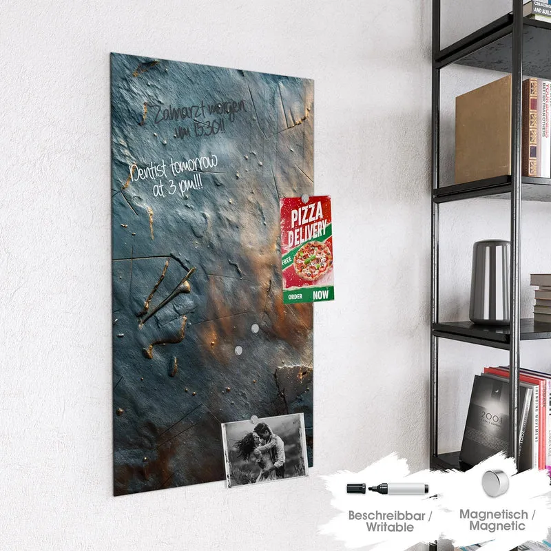 Magnettafel - Zerkratzter Schiefer
