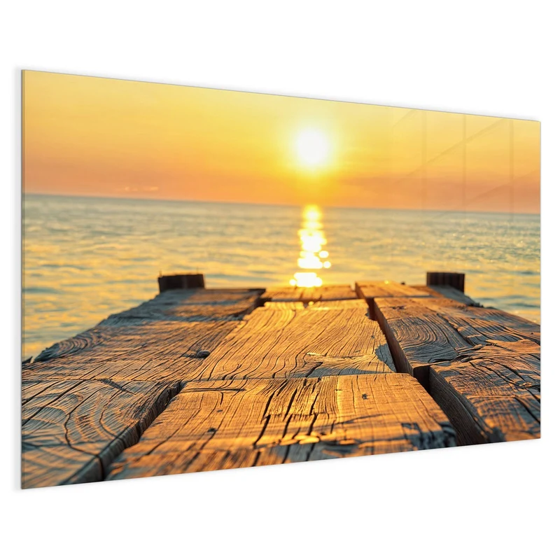 Magnettafel - Holzsteg am Meer