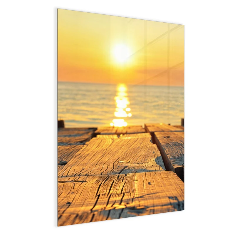 Magnettafel - Holzsteg am Meer