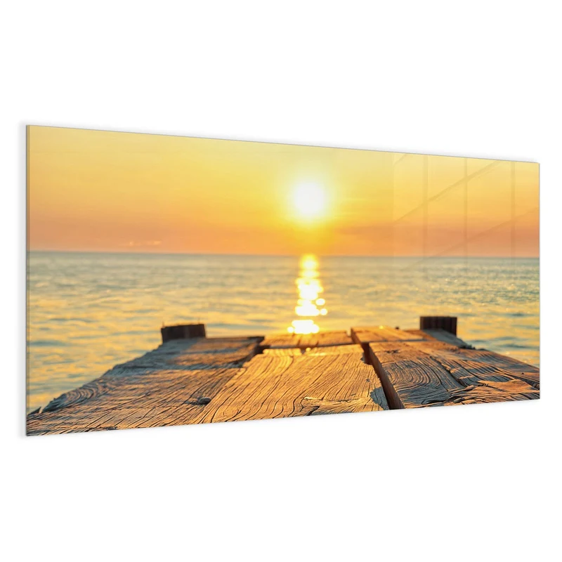 Magnettafel - Holzsteg am Meer