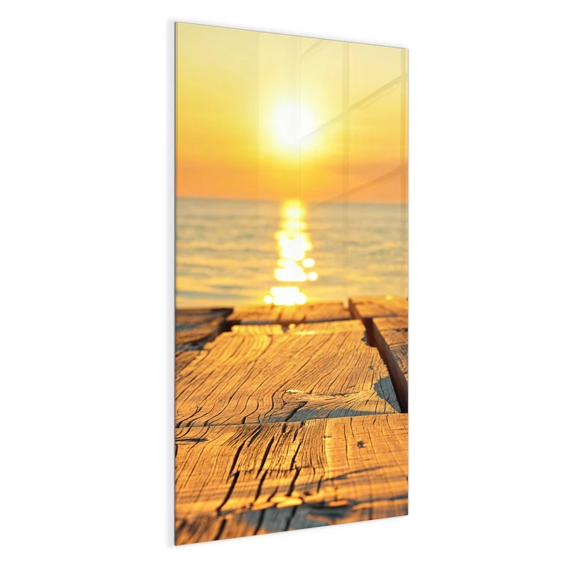 Magnettafel - Holzsteg am Meer