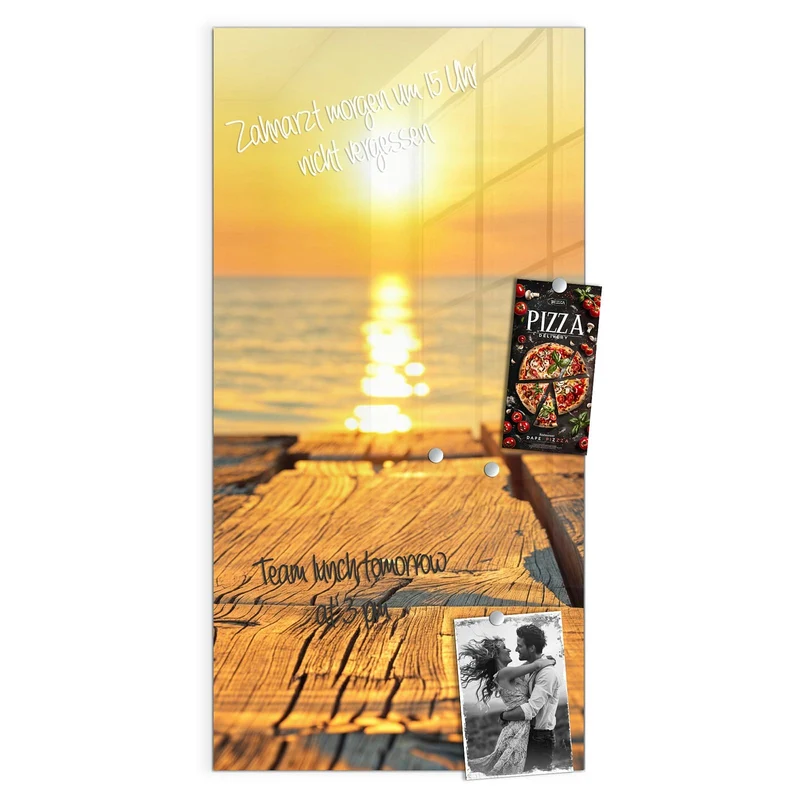 Magnettafel - Holzsteg am Meer