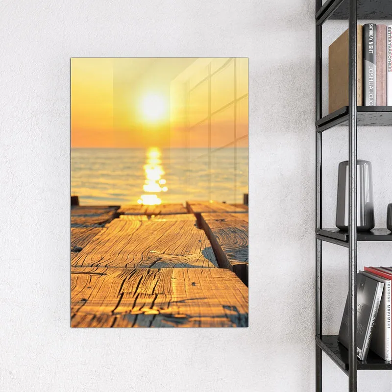 Magnettafel - Holzsteg am Meer