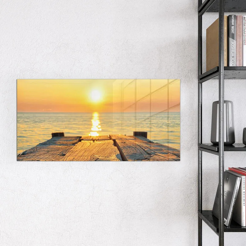 Magnettafel - Holzsteg am Meer