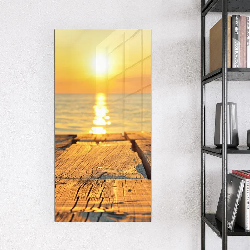 Magnettafel - Holzsteg am Meer