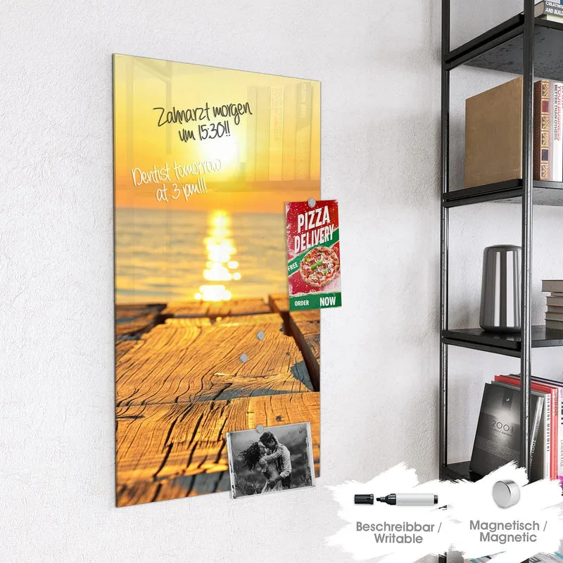 Magnettafel - Holzsteg am Meer
