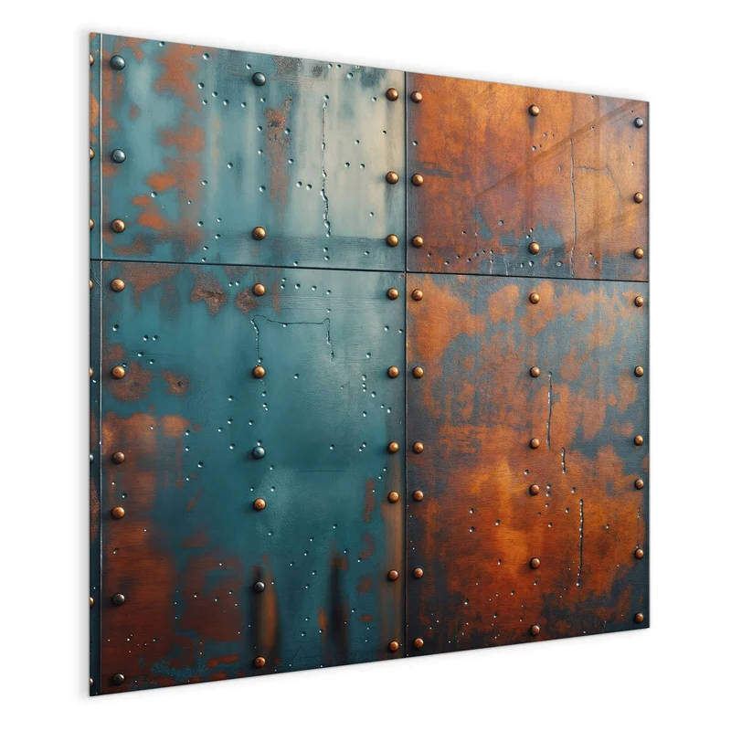 Magnettafel - Genietetes Blech